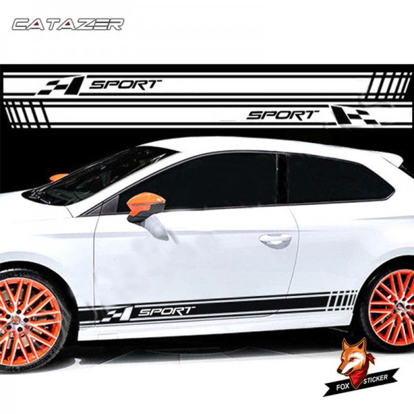 Car Sticker Customized Car Styling Stripes Graphic Decal Sport Stickers Car Styling and Decal Car Accessaries for Honda